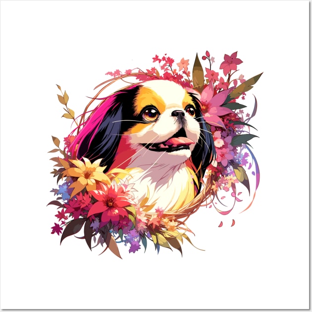 Japanese Chin Mothers Day Dog Mom Special Gift Wall Art by ArtRUs